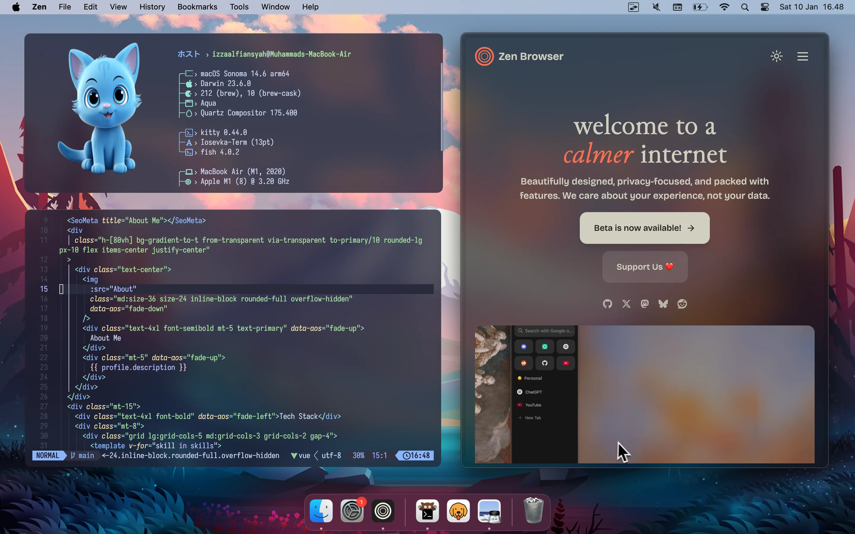 My desktop setup